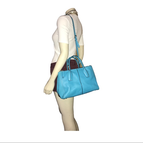 Authenticated Tod’s Blue Satchel Bag - Picture 3 of 14